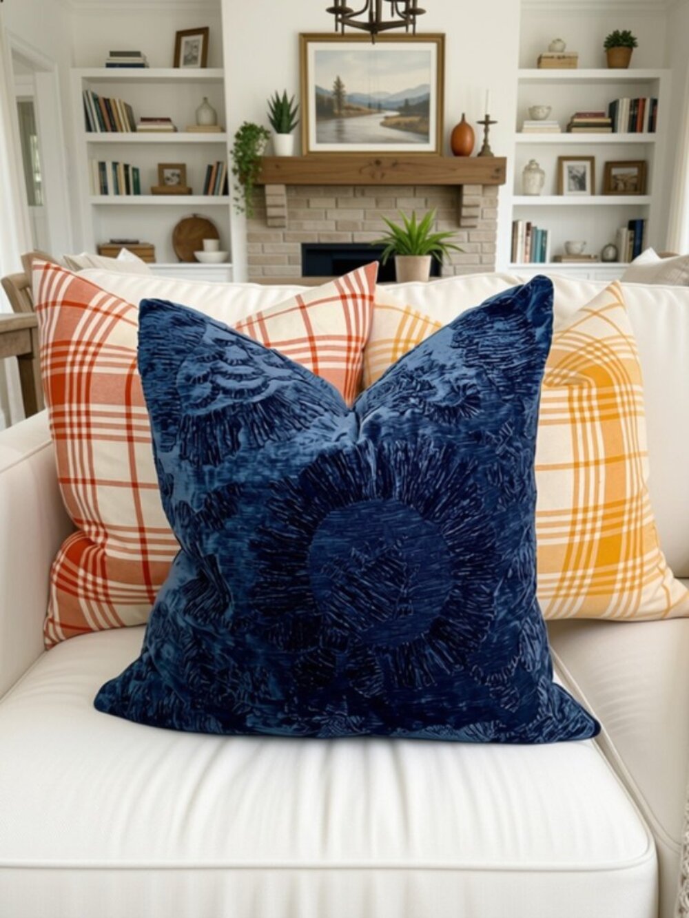 Blue Accent Pillow
